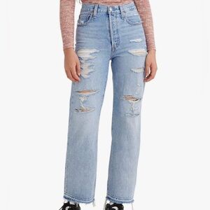 Levi’s ribcage ankle straight jeans
